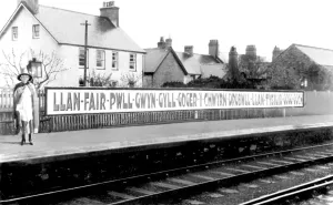 Llanfair: Llanfairpwll, Railway Station c1940