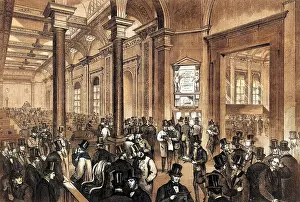 Mary Evans (colourised): LLOYDS - MAIN HALL