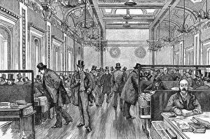 Lloyds: Lloyds underwriting room 1886