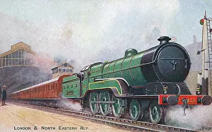 Lner: LNER 123 railway engine, Marylebone Station, London