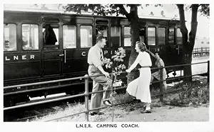 Accomodates: L.N.E.R. Camping Coach - accomodates six persons