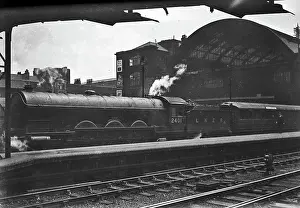 Lner: LNER steam engine outside a station