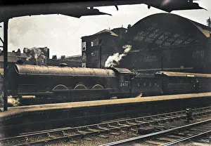 Lner: LNER steam engine outside a station