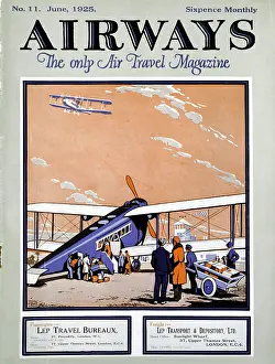 Croydon: Loading a biplane with passengers and luggage