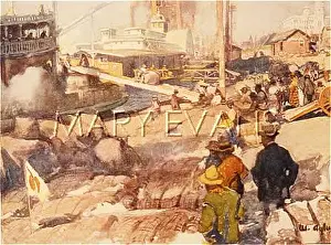 Levee: LOADING COTTON