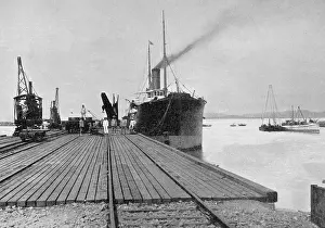 Jiaozhou: Loading dock of Quingdao, 1902