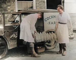 Milkmen: LOADING MILK ONTO VAN