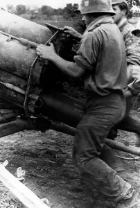 Pushes: Loading a smoke launcher on the Eastern Front, 1944