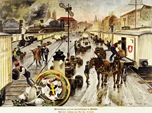 Terminus: Loading Spaten beer on the Central Station in Munich, 18