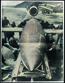 Rockets: LOADING A V1 ROCKET