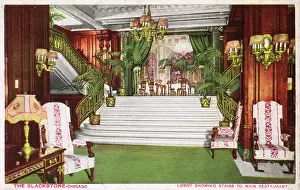 Opulent: The lobby the Blackstone hotel in Chicago