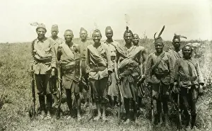 Askaris: Local auxiliary warriors under German command, around 1914