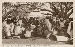 Traders: Local market in Dakar, Senegal