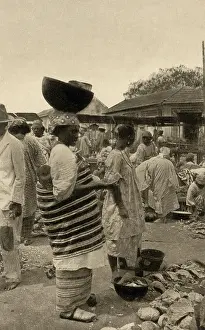Traders: Local market in Dakar, Senegal