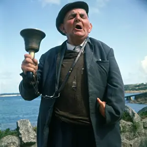 Scilly: Local town crier, Wilfred Tonkin, St Mary's, Scilly Isles