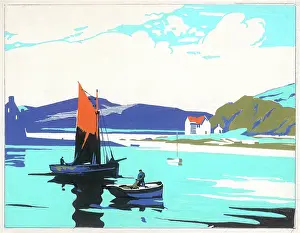 Sherwin: Loch with boats
