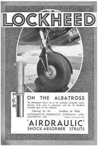 Struts: Lockheed Airdraulic Shock-Absorber Struts