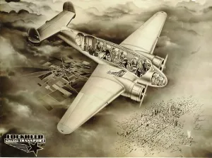 Cutaway: Lockheed Electra artist's cutaway drawing