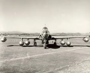 Napalm: Lockheed F-80 Shooting Star armed with Napalm bombs