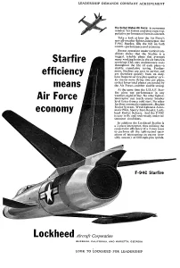 Starfire: Lockheed F-94C Starfire