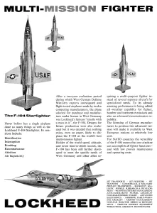 F104: Lockheed F104 Starfighter