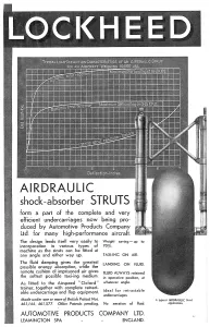 Struts: Lockheed Hydraulic Components For Aircraft:
