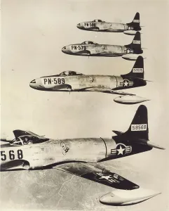 94th: Four Lockheed P-80B-5-LO Shooting Stars
