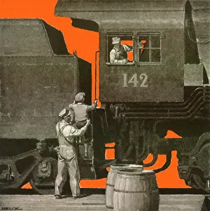 Helck: Locomotive at Station
