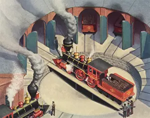 Correct: Locomotive on Turntable
