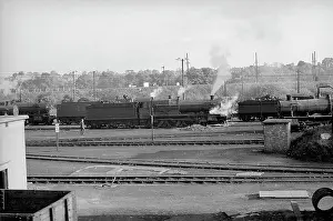 Paddington: Locomotive yard with six steam engines