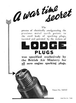 Lodge Aero-Engine Sparking Plugs