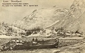 Sogn: Loen - Aftermath of Rockfall and flood