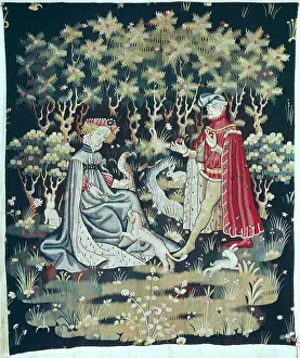 Coeur: L'Offrande de Coeur ' tapestry