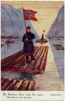 Fjords: Log Rafts - Norway