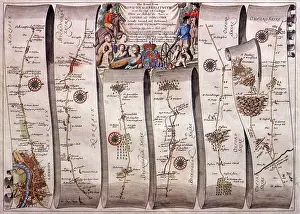 Worcester: London to Aberistwith Map