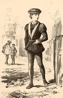 Apprentice: A London apprentice in the 16th century. An apprentice