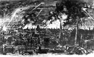 Glare: London during the Blitz'; Second World War 1940