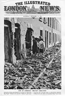 Salvaging: London bomb damage