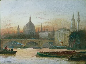 Goff: London Bridge ' & St Pauls from the River