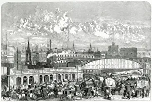 Hansom: London Bridge Station 1866