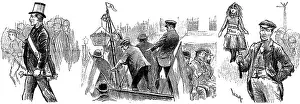 Establishment: London Dockers Strike, September 1889. Among