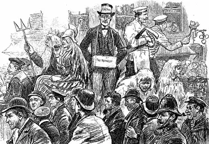 Establishment: London Dockers Strike, September 1889. Among
