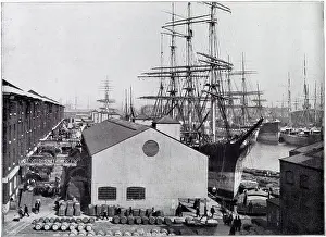 Warehouses: London Docks 1896