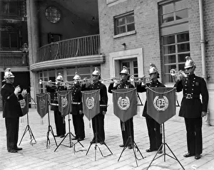 Bandmaster: London Fire Brigade band members