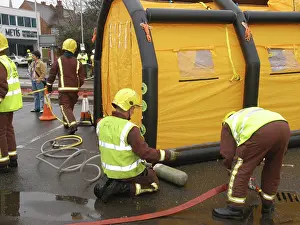 Reflective: London Fire Brigade decontamination exercise