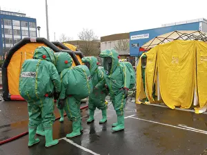 London Fire Brigade decontamination exercise