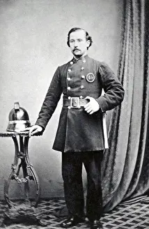 London Fire Engine Establishment fireman in uniform