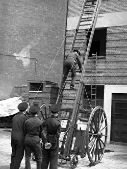 Rungs: London firefighters training at Brigade HQ, Lambeth SE1