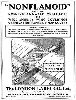 Celluloid: London Label - NONFLAMOID Celluloid
