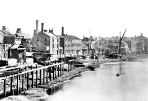 C1865: London, Lambeth, the Riverside c1865